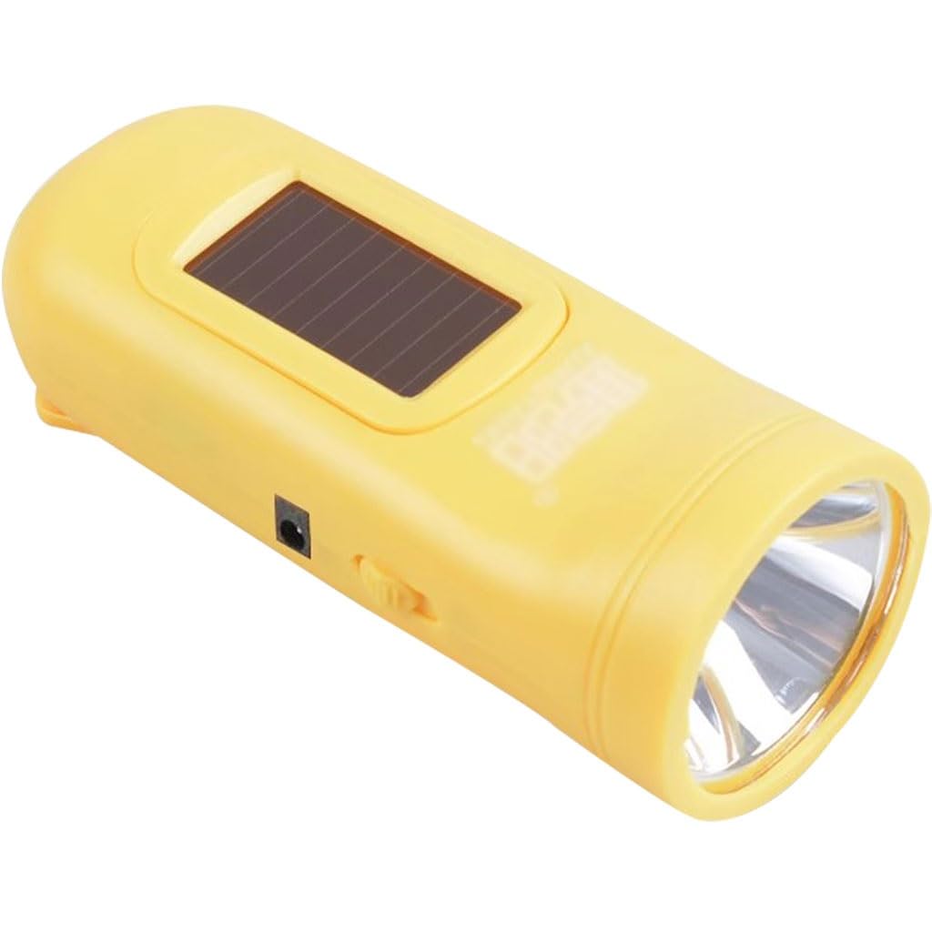 Torcia Solare Ricaricabile Per Esterni, Torcia Di Emergenza A Manovella Alimentata Tramite USB Per Uso Domestico, Plastica ABS, Per Terremoti, Incendi(Yellow color,5pcs)