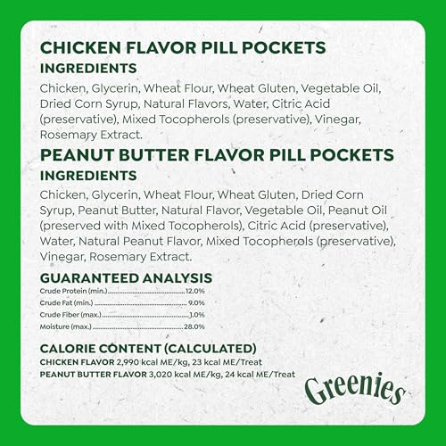 Image of Greenies Pill Pockets for Dogs Large Size, Dog Treat Pouch for Capsule Medication, Variety Pack, 7.9 oz. Pouch (Pack of 2)