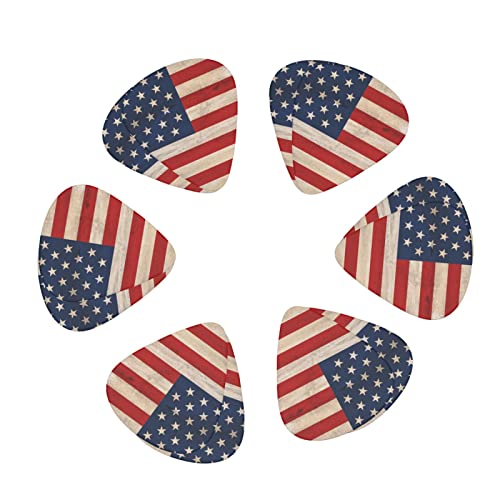 Paquet de 12 médiators de guitare avec drapeau américain sur bois, comprend des calibres fins, moyens et lourds 3 tailles pour les médiators acoustiques électriques de guitare - Les Beatles, Paul McCartney, John Lennon, RIngo Starr, George Harrison Paquet de 12 médiators de guitare avec drapeau américain sur bois, comprend des calibres fins, moyens et lourds 3 tailles pour les médiators acoustiques électriques de guitare – Image 3