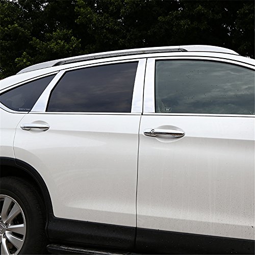 BEHAVE Car Trim fit for Cr-v Honda,Car Window Kit for Cars Fit for Honda 2015 2016 CRV Trim,Pack of 1 Pair of Stainless Steel Fit for Honda cr-v