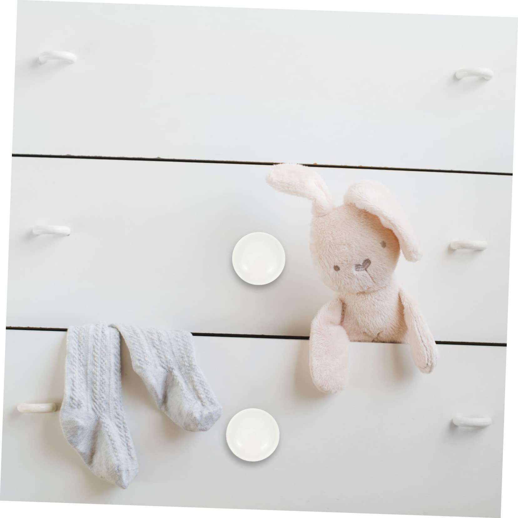 TOBBOMEY Practical Wooden Handles 12 Pack Cabinet Knobs for Kitchen Wardrobe and Cupboard Pulls
