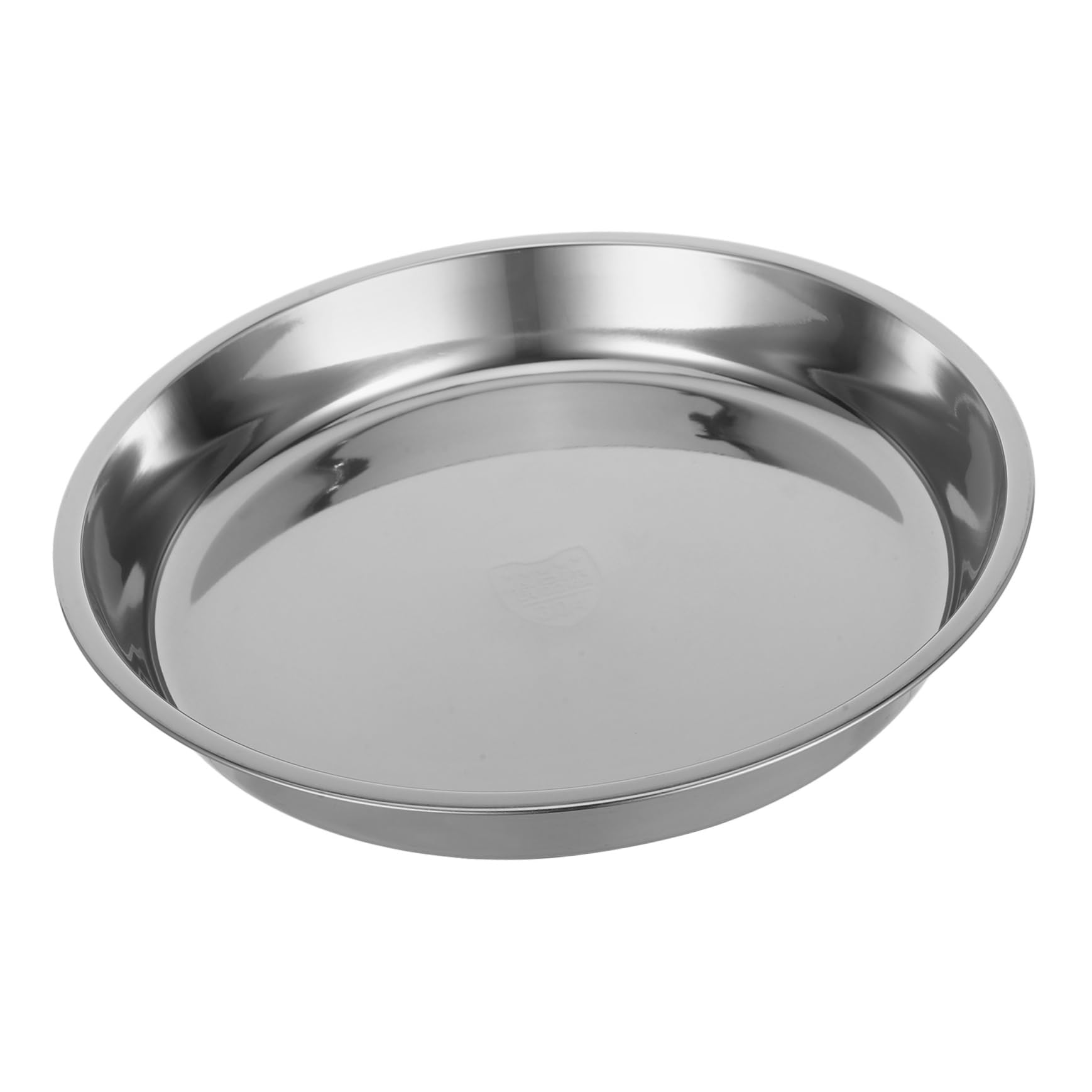 OKUMEYR Stainless Steel Round Cake Pan Heavy Gauge Baking Tray for Cakes Seafood and Leftovers Nonstick Oven Safe Scratch Resistant Versatile Kitchen Essential
