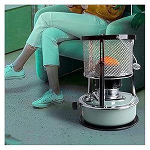 BomDog Quemador de Queroseno de 5L Calentador de Queroseno para Estufas, Potencia de Fuego Ajustable, Calefacción Envolvente de 360° para Interiores Y Exteriores