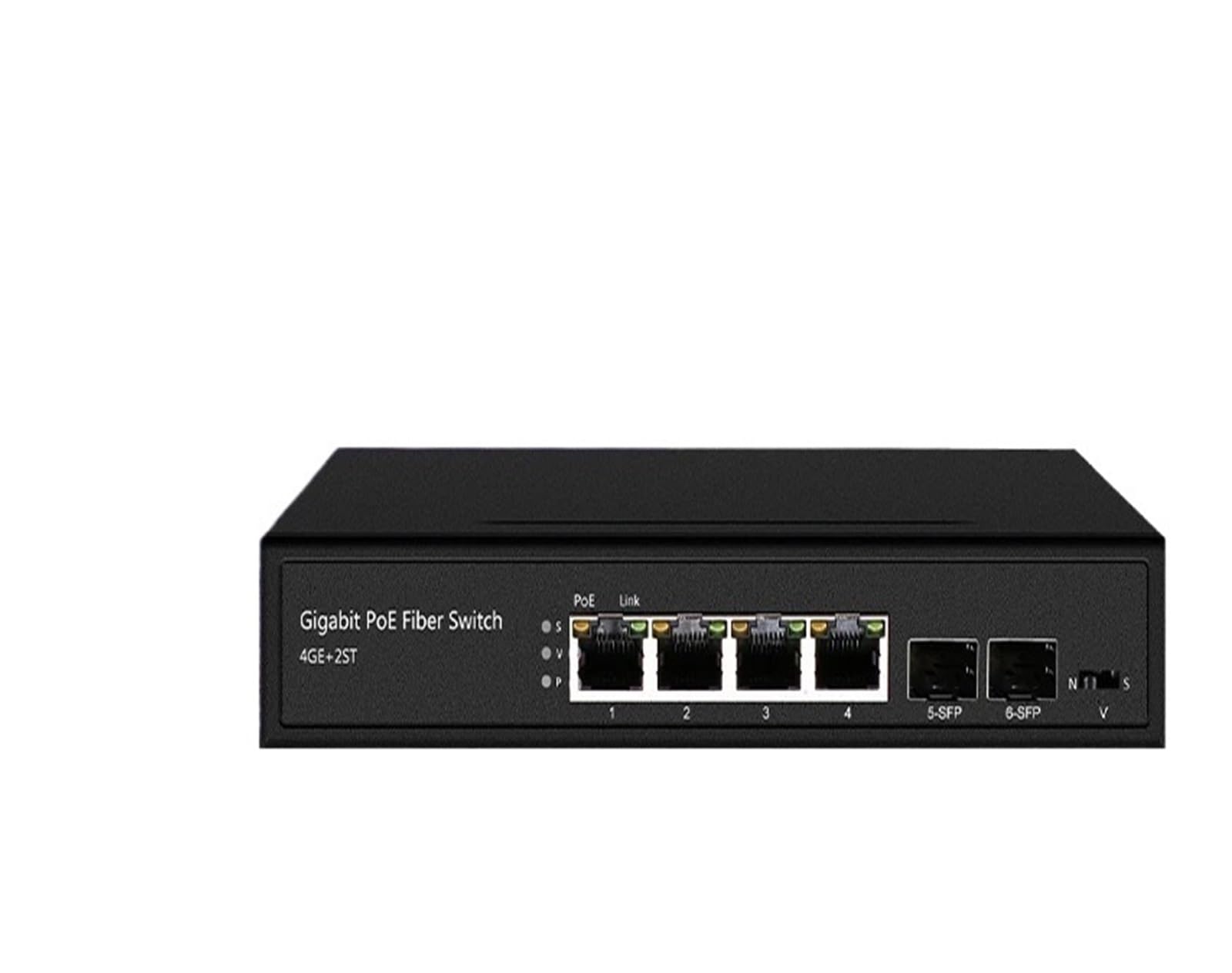 OSHZIKJII 2.5G Uplink Ethernet Switch with 10M/100M/1000M Port and 2.5G s-f.p Slot(JT-PS504C-62TS)