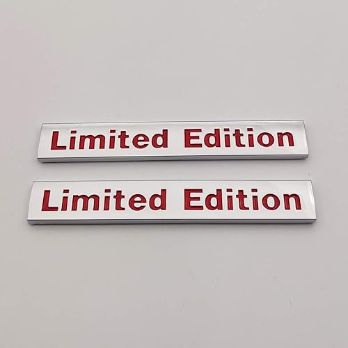 Miniatura 2 de 2 calcomanías de metal cromado de edición limitada, emblema de logotipo 3D de alta calidad para maletero trasero de automóvil, calcomanías para