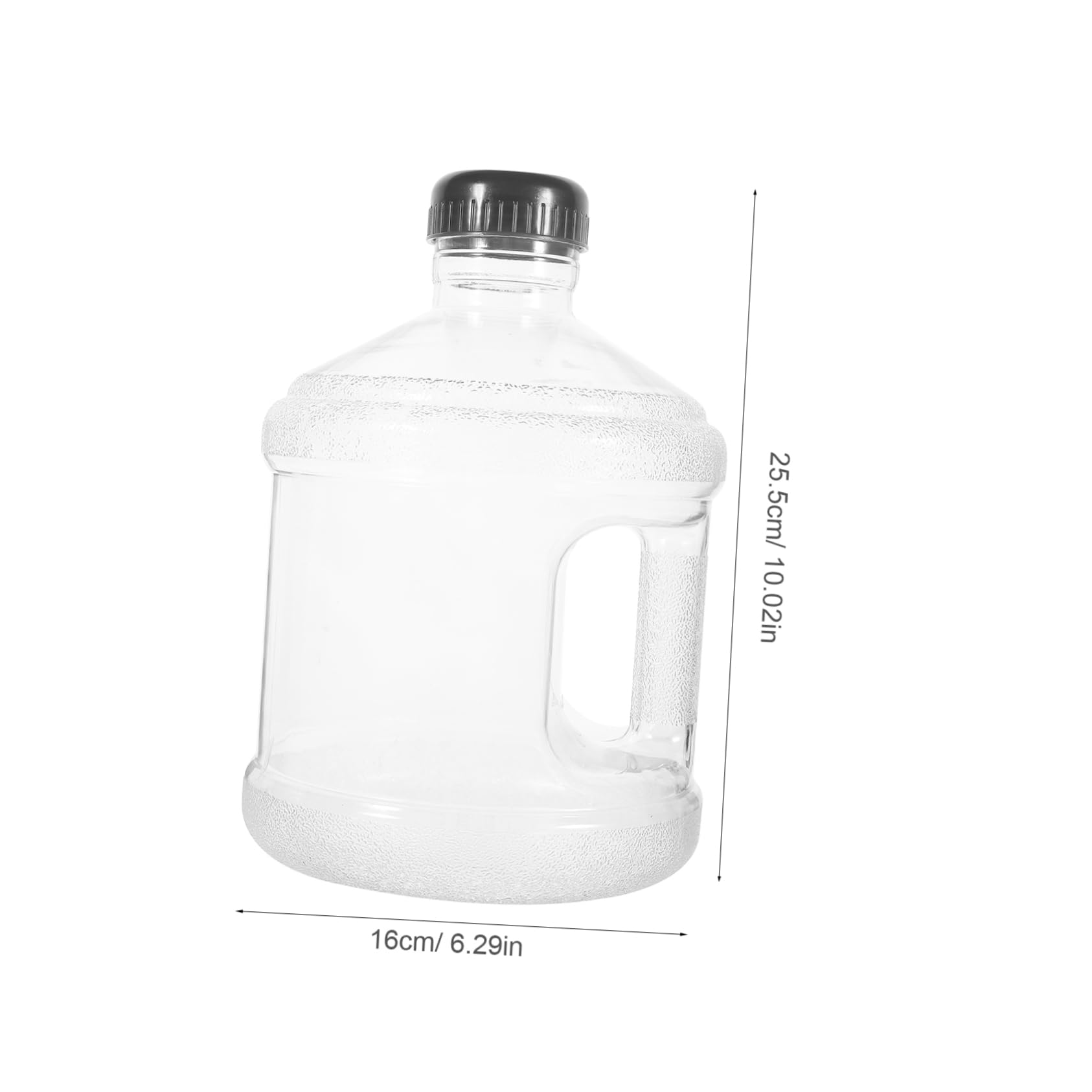 Yardwe Portable Handheld Water Jug Transparent Outdoor Water Container for Hiking Camping and Travel Durable Material Capacity for Convenient Water Storage