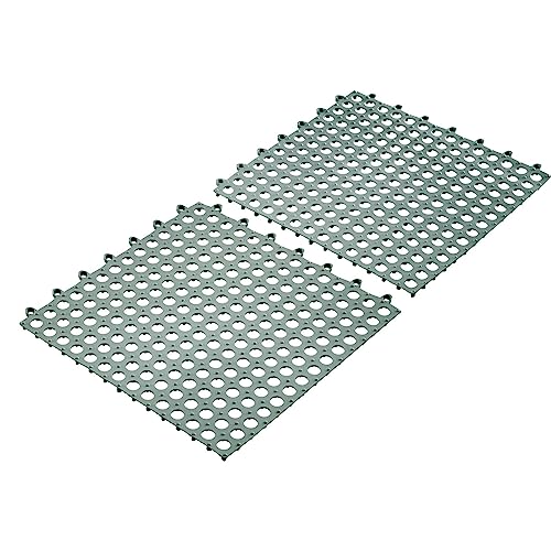 Westmark Abtropfmatten Bar – flexible Geschirrmatten zum Trocknen von Geschirr, Besteck und Gläsern, Geschirrabtropfmatte für die Spüle – Kunststoff, 2 Stück