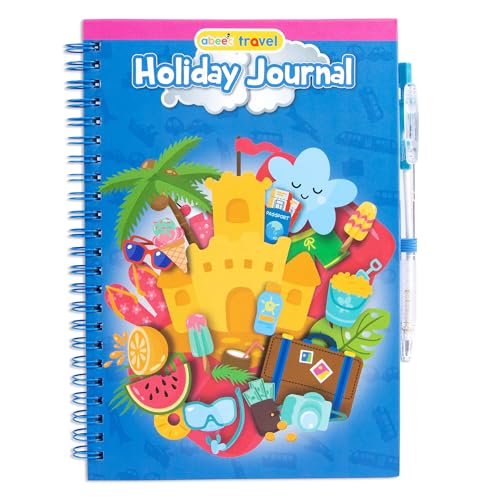 abeec Holiday Journal - Kids Travel Activity Packs - Journal For Kids - Plane Activities For Kids - Kids Travel Journal - Travel Kids - Contains Travel...