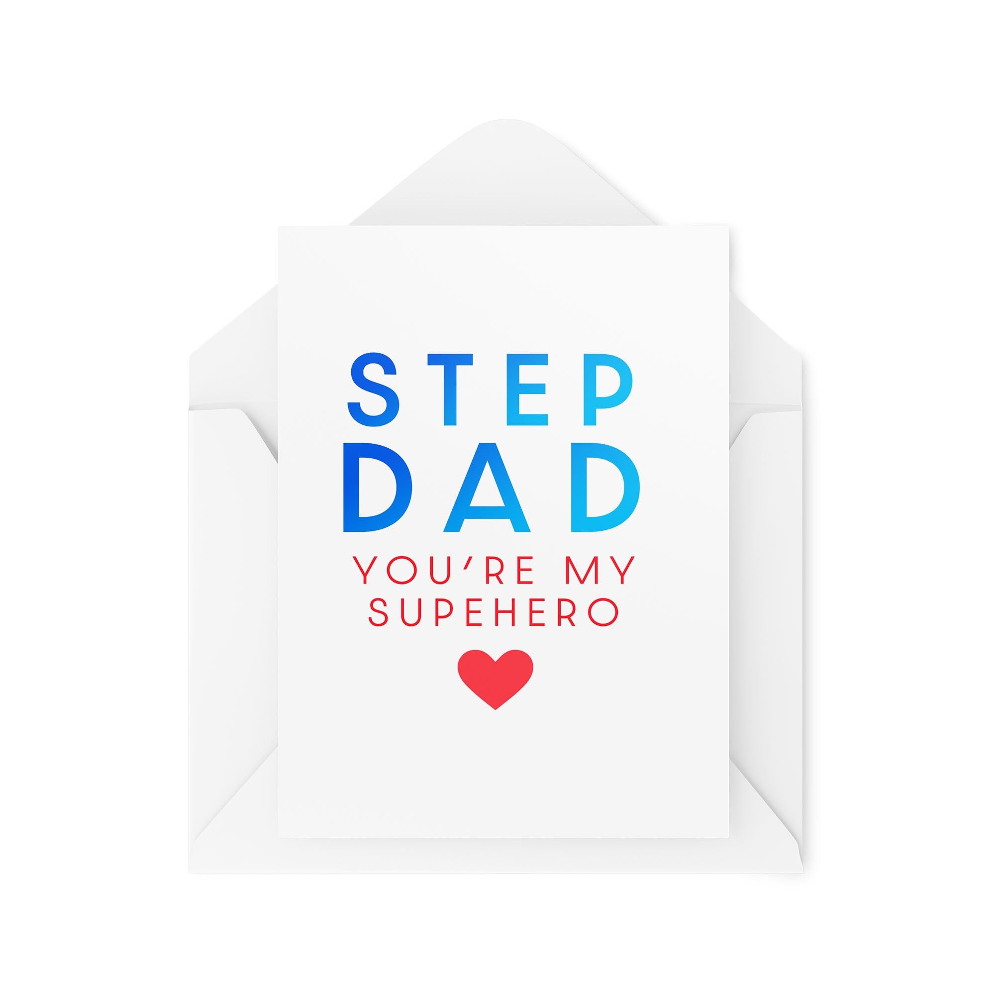 Step Dad Card - Father's Day Cards - Stepdad You're My Superhero - Cards for Dads - Dad Birthday Card - Cute Cards from the Kids - CBH1752