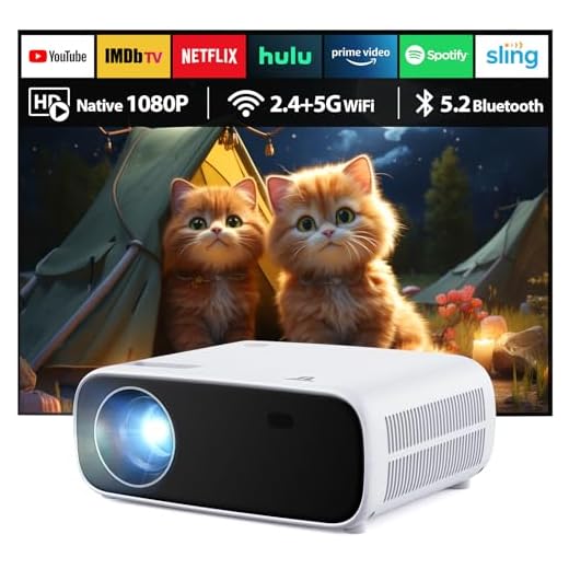 Wielio 2025 Nouveau vidéoprojecteur, retroprojecteur Bluetooth et WiFi, projecteur Haute luminosité 18000 lumens, supporte 4K, Taille de Projection 30-200 Pouces, Compatible avec iOS/Android (Noir)