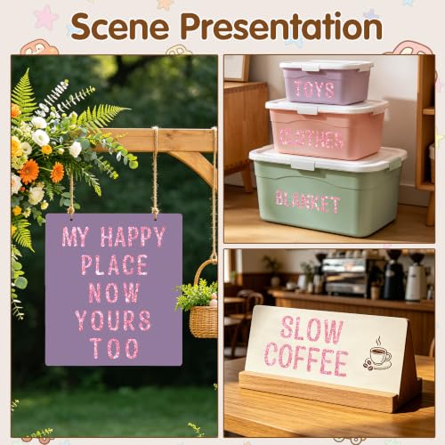 Image of Glitter Letter Stickers, 3 Inch Large Letters for Poster Board (Pink) | 160 PCS,Self-Adhesive,Vinyl Alphabet Stickers,Bulletin Board Letters for Classroom,Party,DIY Crafts,Home,Office,Mailbox Decor