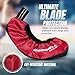 Winnwell Premium Skate Guards (Youth/Small, Red) Protective, Cut-Resistant, Water-Resistant Covers for Ice Hockey and Figure Skates (Fits Skates Sizes 6Y-13Y)
