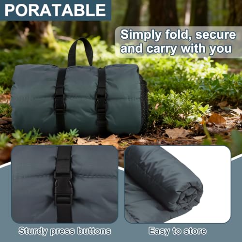 Feelhap Hundedecke 110x68cm Waschbares,Hundedecke für Unterwegs Wasserdicht,rutschfeste Hundematte Komfort und Weiches Wasserdichtes Hundebett,Outdoor,Reise,Auto-Kofferraum Hundekissen (Grau)