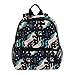 Schulrucksack Weißes Einhornpferd Rucksack Schultasche Junge Mädchen Teen Kinder Kindergarten Rucksack 25.4x10x30 cm