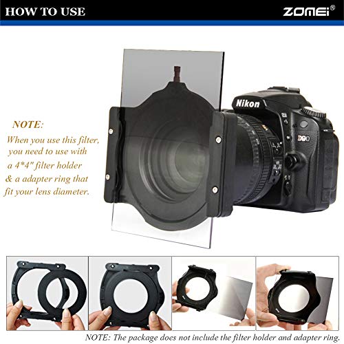 Filtro ZOMEI Square ND 100x150mm ND2 Filtro ottico...