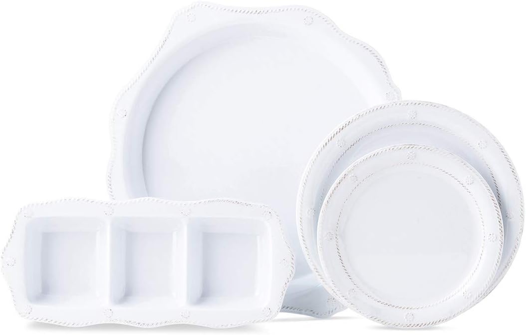 Juliska Berry & Thread Melamine 3-Section Server - Whitewash