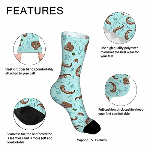 Image of Pehede Socks Mens Fun Dress Socks for Women Funny Novelty Crazy Design Socks