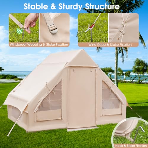 Carpa Inflable Tangkula para Camping, 4-6 Personas miniatura 5
