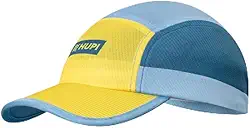 Boné para Corrida Hupi Run Azul/amarelo, Cor: Azul/amarelo, Tamanho: Unico