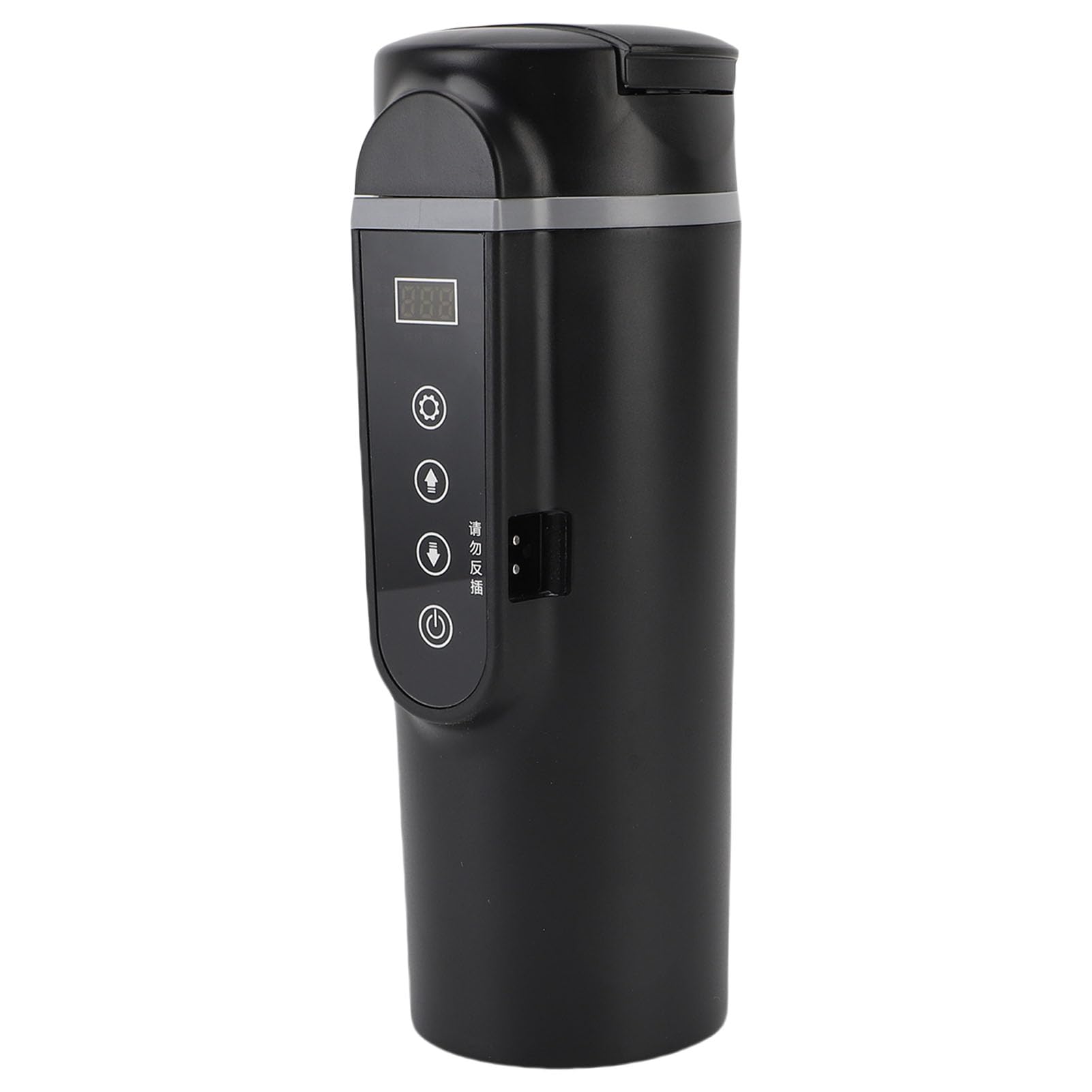 Taza Calefactora para Coche de 500 Ml, Hervidor Eléctrico Portátil de Viaje con Ajuste Automático de Temperatura, Ideal para té, café y Leche en Coches, Camiones y SUV
