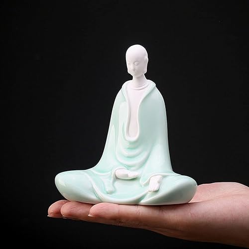 Miniatura 6 de SHUTING2020 Chinese feng Shui Statue Sculpture Chinese Style Non-Phase Buddha Ceramic Desktop Decorations Creative Modern Minimalist Decorations