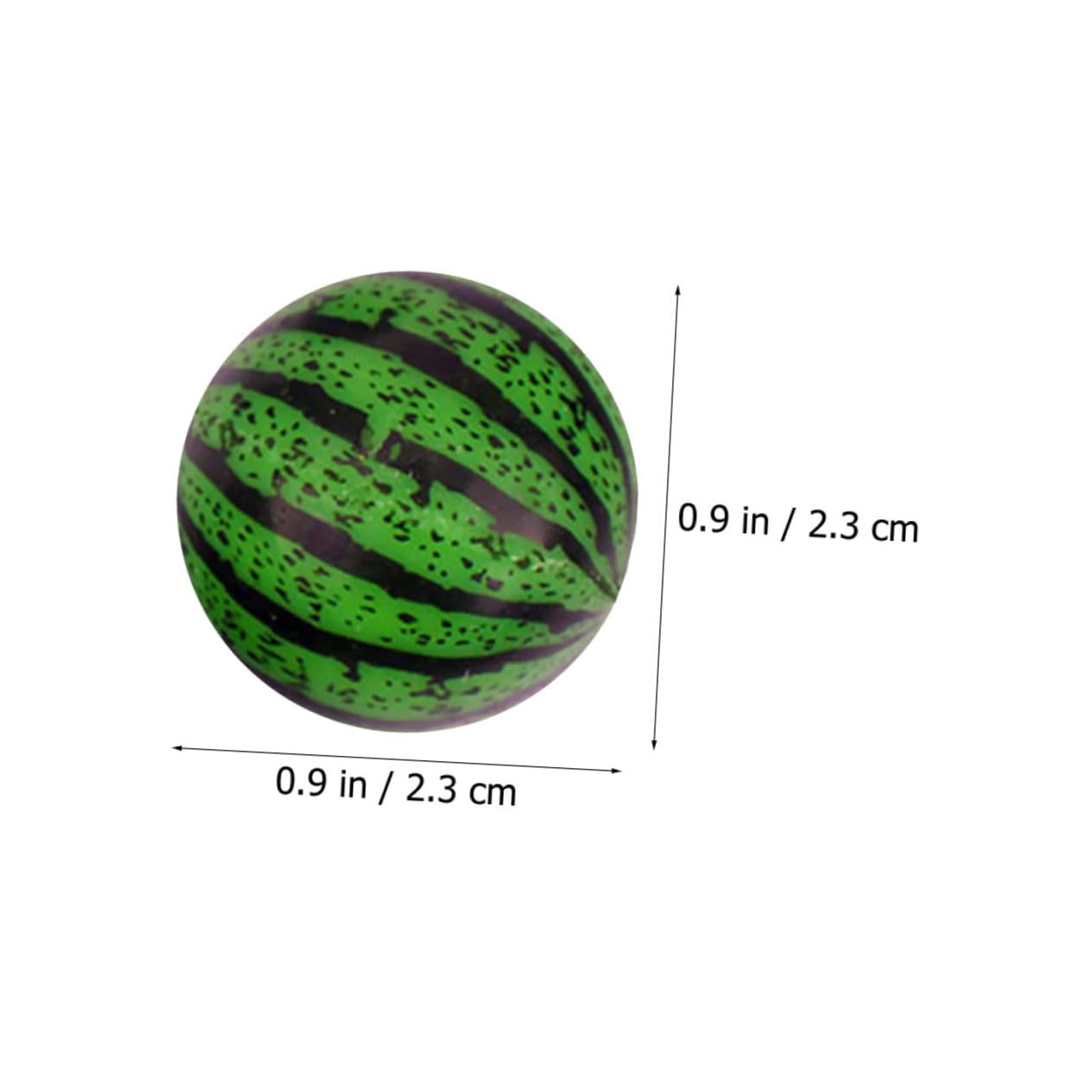 SUPVOX 20Pcs Watermelon Bounce Balls Jumping Balls for Educational for Indoor and Outdoor Play for Beach Pool and Backyard Fun