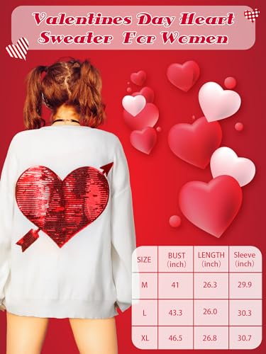 Image of Twistover Valentines Day Heart Cardigan Sweater Sequins Embroidery Hot Pink Heart Sweater Valentines Galentines Women Outfit