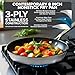 Viking Contemporary 3-Ply Non Stick Frying Pan, 8 Inch Stainless Steel Nonstick Fry Pan, 3 Liters, Silver