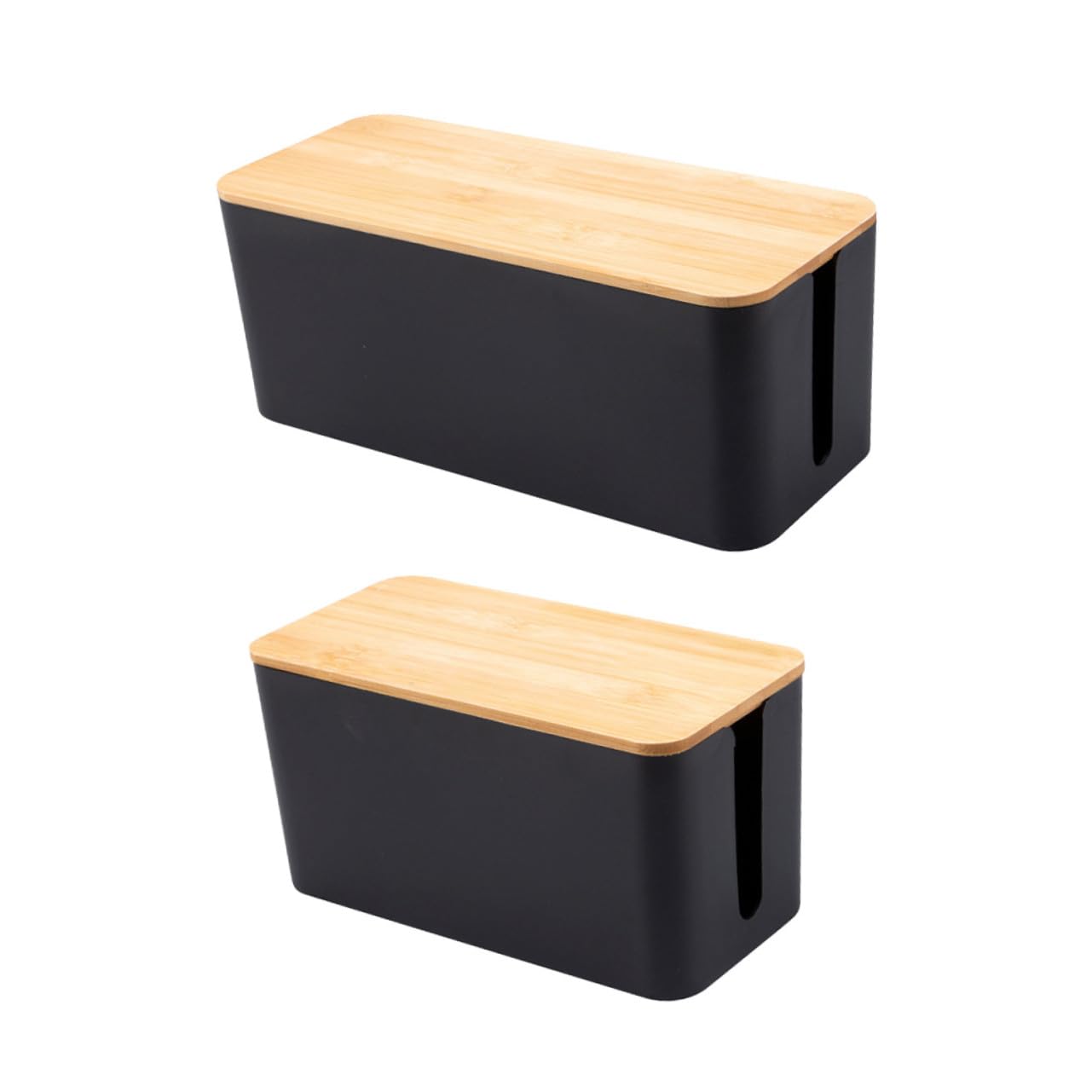 Boîte de rangement pour prise et interrupteur en plastique | Lot de 2