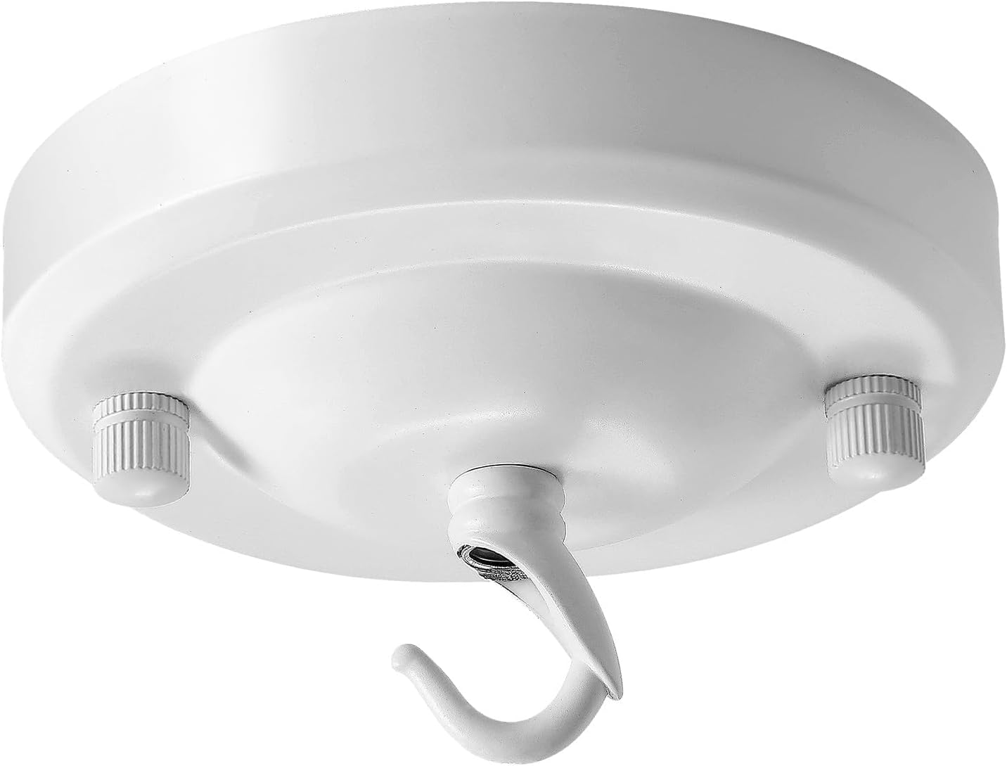 Upgraded Version 4.1Inch Light Canopy Kit, Iron Ceiling Canopy Kit for Pendant Light, Chandelier Hook, Vintage Chandelier Canopy, Ceiling Hooks, White
