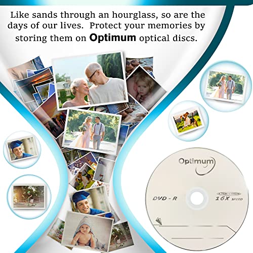 Image of OPTIMUM DVD-R Blank Discs 4.7GB 16X Recordable Disc Branded Logo - 100 Disc (no Container)