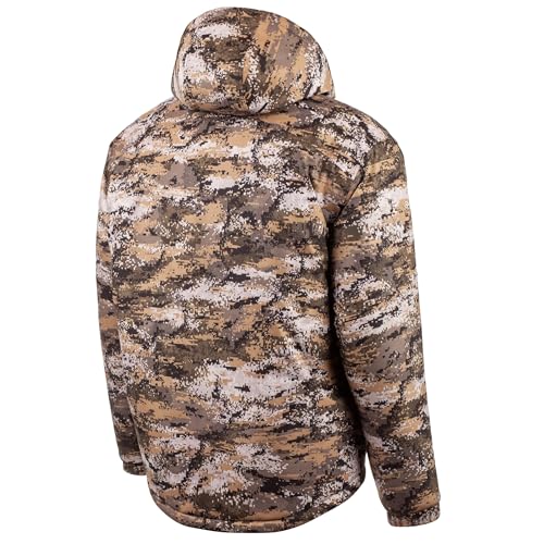 Huntworth Fairbanks Men's Heavy Weight Waterproof Parka Jacket, Disruption Camo, Medium 5