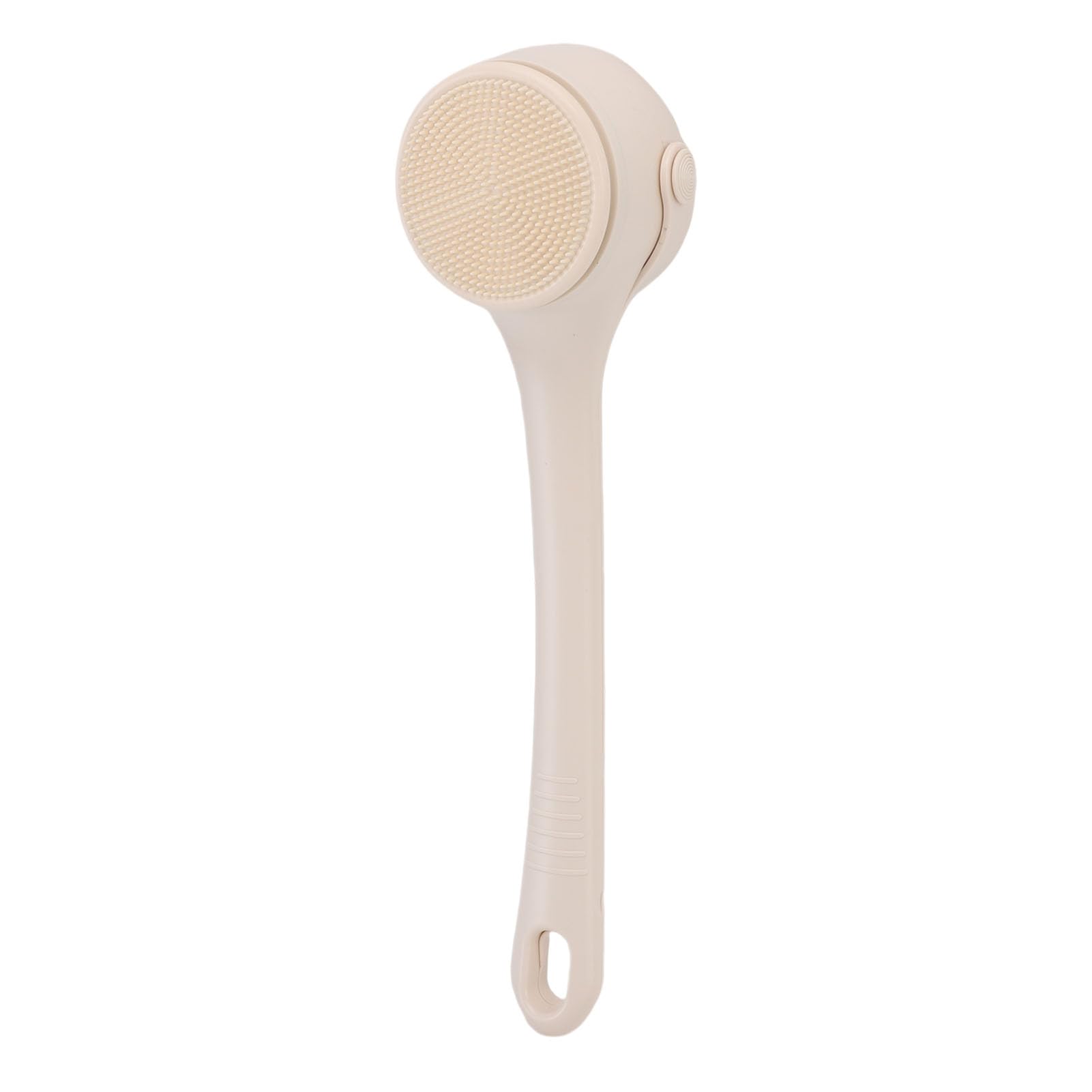 Akozon Spazzola Elettrica per il Corpo con Doppia Impugnatura IPX7 (Beige)
