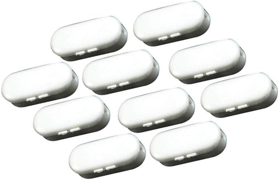 10 Pcs White Switty Plastic Chain Connector for Blinds, Curtain Poles and Accessories