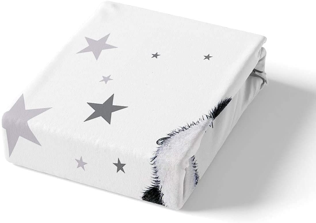 Kids Panda Bedding & Linen Bamboo Girly Lovely Animal Cartoon Style Bedding Set 2 Piece Butterfly Stars Duvet Cover Black and White for Girls Boys Child Single Size - Image 4
