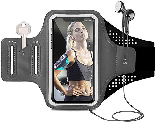 Brinny Sportrmband für Handy, Handyhalter Armband Sport Armtasche Handytasche für Handy 4-7 iPhone 11Pro 11 XR XS X 8 7 6 Plus Samsung Galaxy S20 S10 S9 Huawei Mate 20 P20 Pro / P30 Pro LG