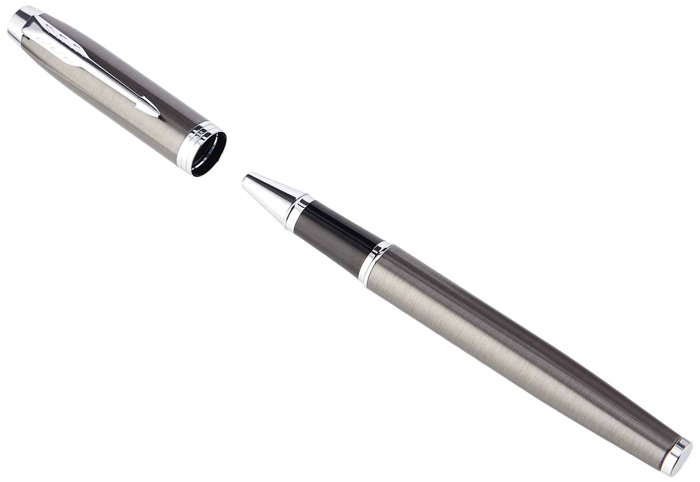 Parker IM roller, espresso scuro, punta fine, nero, confezione regalo, 1 pezzo (confezione da 1)