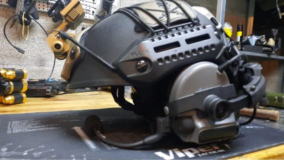 ArmorMason Rear Helmet Rail Attachment Kit Compatible with M-LOK, Peltor Comtac Headsets
