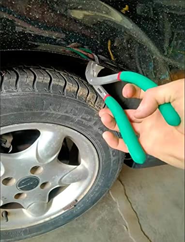 Image of CXGS Paintless Dent Repair Kit Car Door Fender Edge Repair Tool Auto Body Pliers Heavy Duty Car Door Panel Fix Tool Portable Metal Crimp Vise Car Fender Panel Leaf Edge Pliers Repair Tools Green