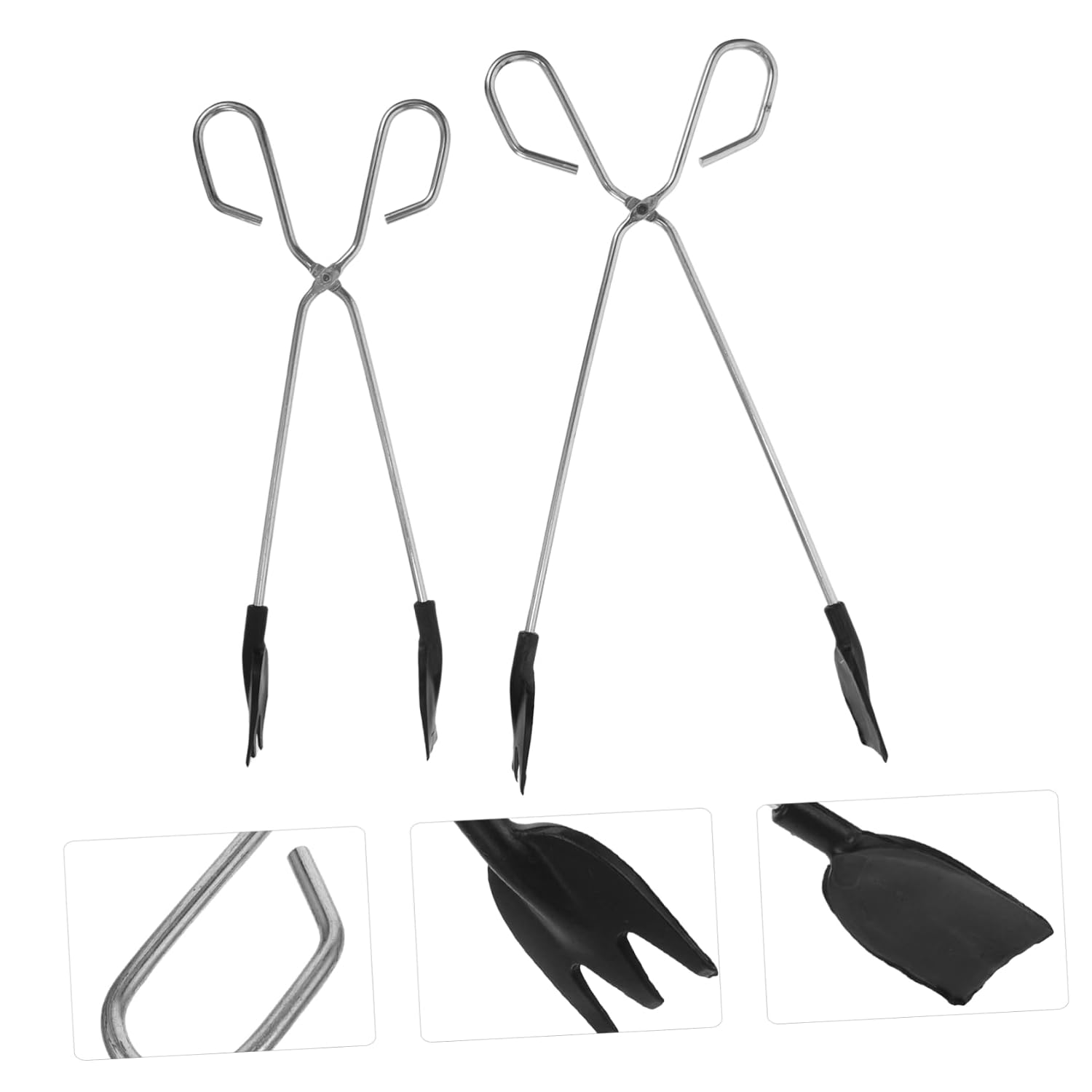 Amosfun 2 Pack Portable Trash Grabber Picker Lightweight Metal Litter Picker Long Reach for Outdoor Cleanup and Waste Collection