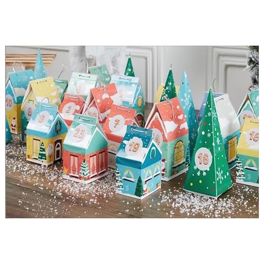 Calendario dell'Avvento personalizzabile, fai da te, il villaggio di Natale.