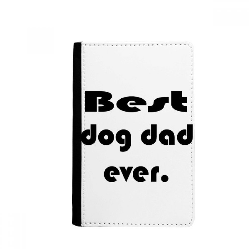 DIYthinker Best Dog Dad Ever Festival Quote Passport Holder Notecase Burse Wallet Cover Card Purse