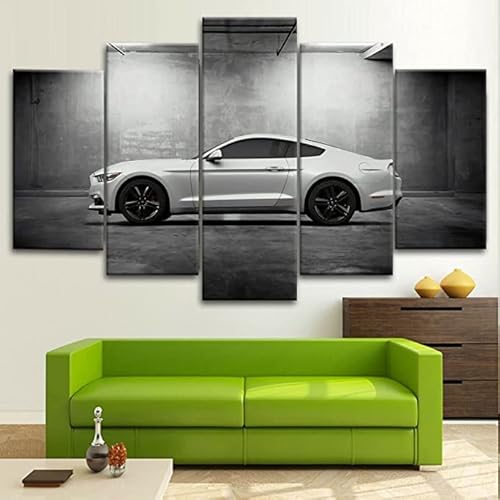 Sala de Estar de impresión de Arte 5 imágenes de Lienzo Parcial,L Cover