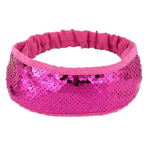 Brinube - Diadema elástica lentejuelas cambian color