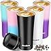 Produktbild Newdora Thermobecher, Kaffee to go 380ml Becher Travel Mug Isolierbecher Kaffeebecher BPA-frei, Auslaufsicher Reisebecher für Kaffee,Tee,Trinkflasche für Reisen,Arbeit,Schule,Fahren (Schwarz)