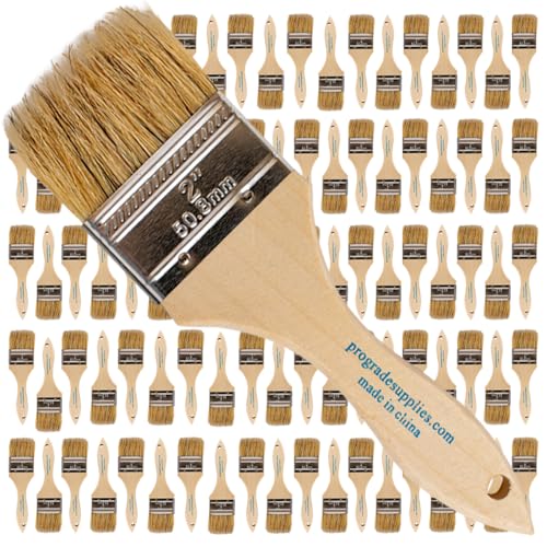 Pro Grade 2 Inch Chip Paint Brushes - 96 Pack