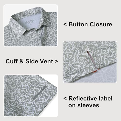 Image of Golf Shirts for Men - Dry Fit Moisture Wicking Short Sleeve Performance Sport Casual Striped Collared Mens Polo Shirt