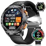 LIGE GPS Reloj Inteligente Hombre, Llamadas Blueto...: GPS, Brújula y Linterna LED: DM1 reloj inteligente combina un posicionamiento GPS preciso, una brújula fiable y una práctica linterna LED, lo que lo convierte en un compañero ideal para viajes y actividades al aire libre. Tanto si disfrutas de una av...