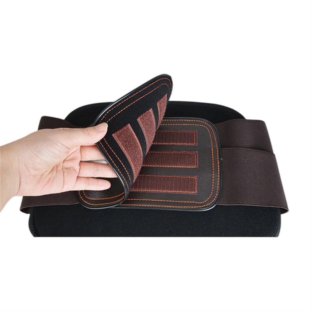 Faja De Cuero Lumbar Brace para Aliviar El Dolor De Espalda Baja, Corrector De Postura De Espalda Descompresión De Columna Cinturón Soporte De Cintura para Alivio Dolor Sedentario Ancianos(L)