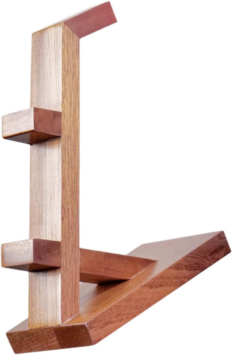 Wood Game Controller Stand Holder for Headset Display Storage
